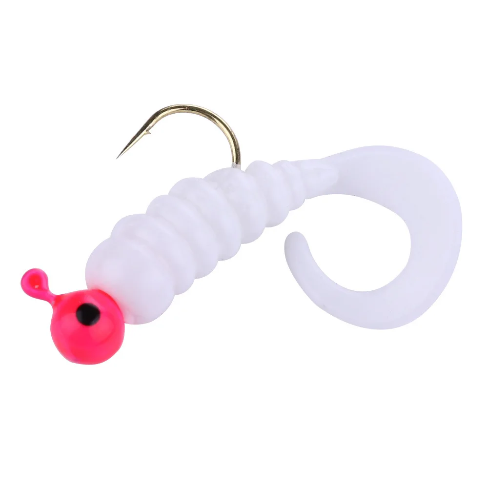

7 PCS Soft Silicone Bait for Wobbler Fishing Baubles For Rainbow Trout Fish Bait Artificial Bait Hook Bass Lead Head Hook Gear