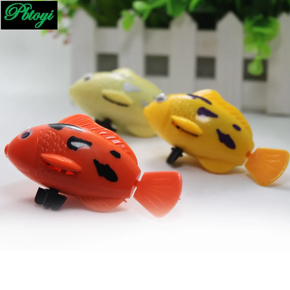 Summer toys upper chain fish spring swimming salamander will the wagging his eyes bath toys wholesale TD396 10pcs/set