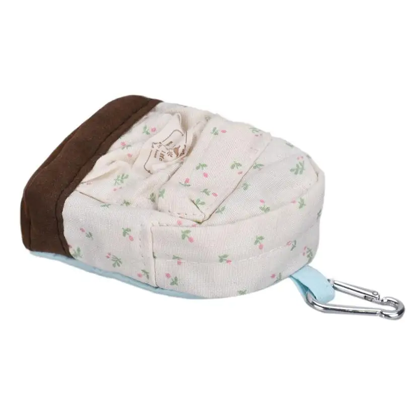 ISHOWTIENDA брезентовый мини-рюкзак с цветочным рисунком для женщин и девочек, детский дешевый мешочек для монет, bozuk para kesesi# A30 - Цвет: Белый