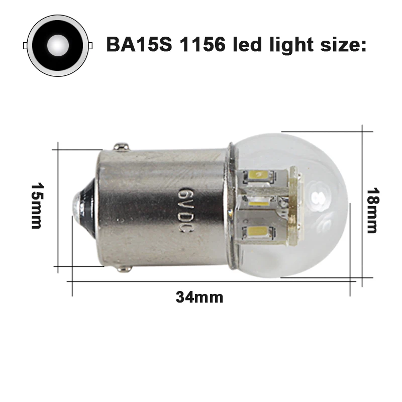 Kugellampe 6V 5W BA15s