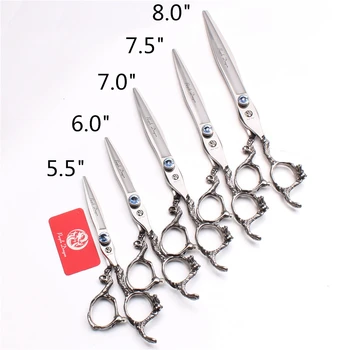 

Z9006 5.5" 6" 7" 7.5" 8" JP 440C Purple Dragon Cutting Scissors Thinning Shears Hairdressing Scissors Professional Hair Scissors