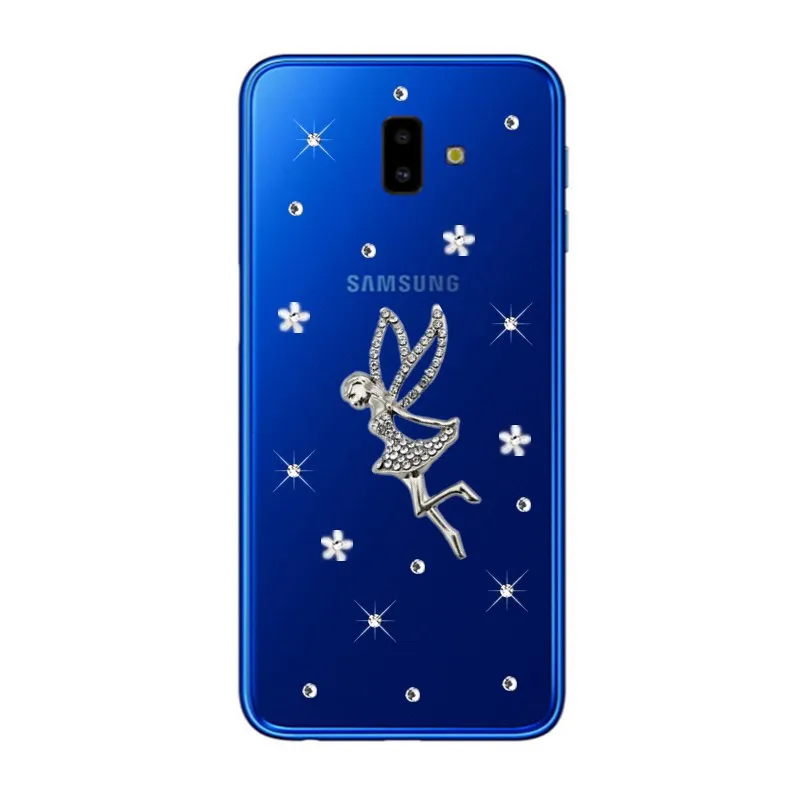 Чехол для Samsung Galaxy J6 Plus SM-J610F силиконовый прозрачный чехол с рисунком ангела J600F J8 A6