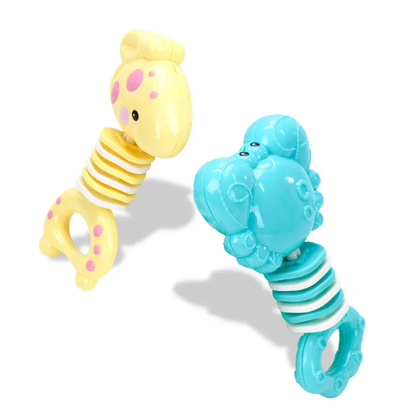 Лидер продаж мультфильм колокольчики животных Детские игрушки, погремушки для младенцев кольцо колокол игрушка новорожденных раннего