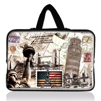 

Stamp Sleeve Case Bag +Hide Handle Fr 9" 10" 10.1" 10.2" inch Laptop Tablet