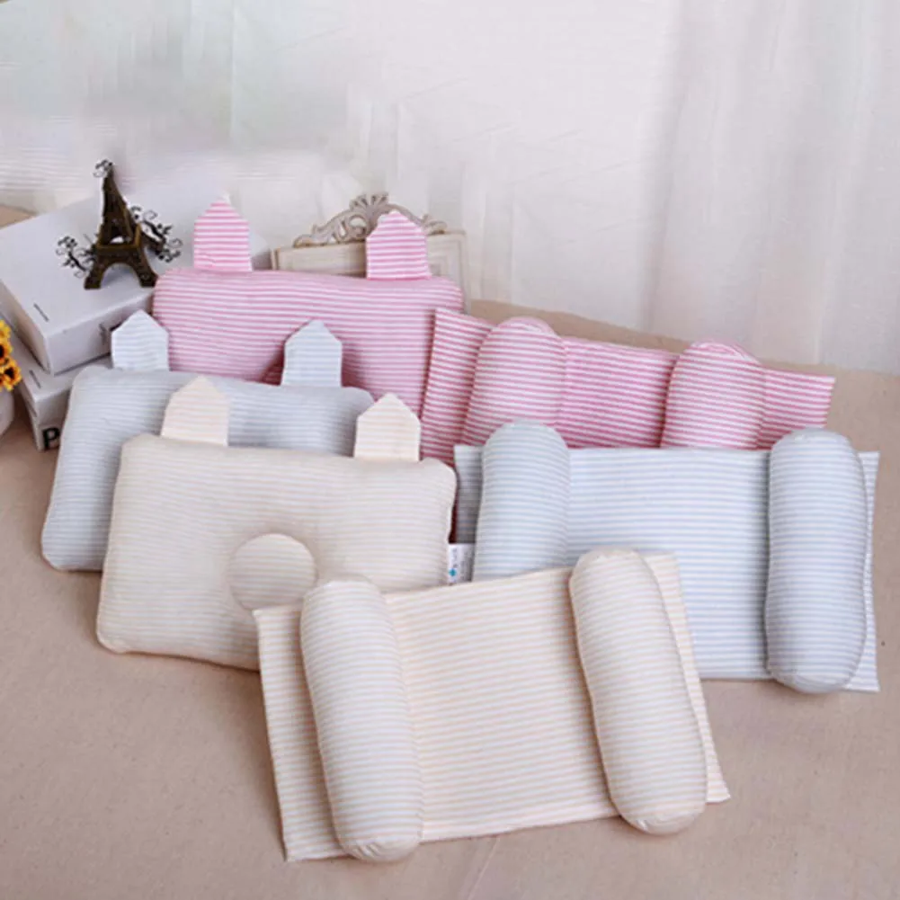 Adjustable Sleep Head Baby Pillow Bedding Cotton Anti Roll Pillow Kids Shaping Soft Baby Infant
