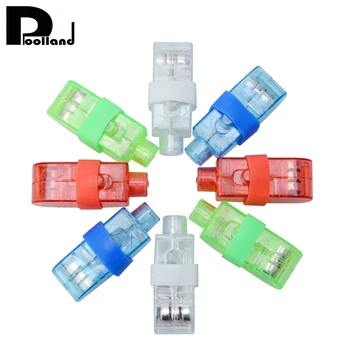 

100 Pcs/Lot LED Finger Lights Toys Glowing Dazzle Colour Laser Emitting Lamps Festival Party Funny Props Trick Novelty Toy P20