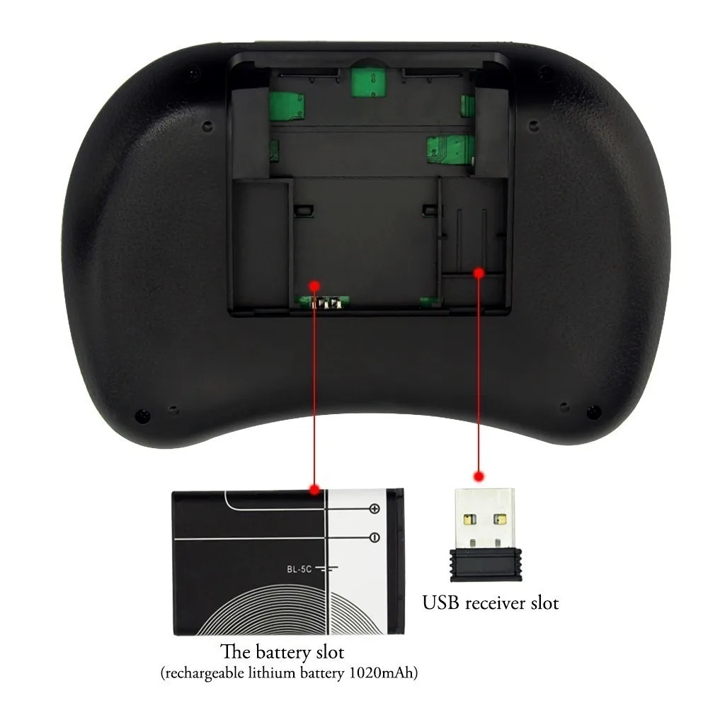 Беспроводная эргономичная мини клавиатура CHYI для Ipad планшета Air Mouse 2 4 ГГц RGB