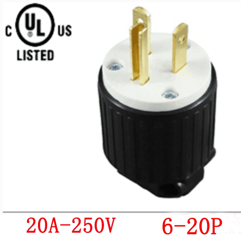 UL AC Power Electrical Industrial Male Locking Plug Connector Straight Blade Rewireable Female Adapter Adaptor Extension Cord |