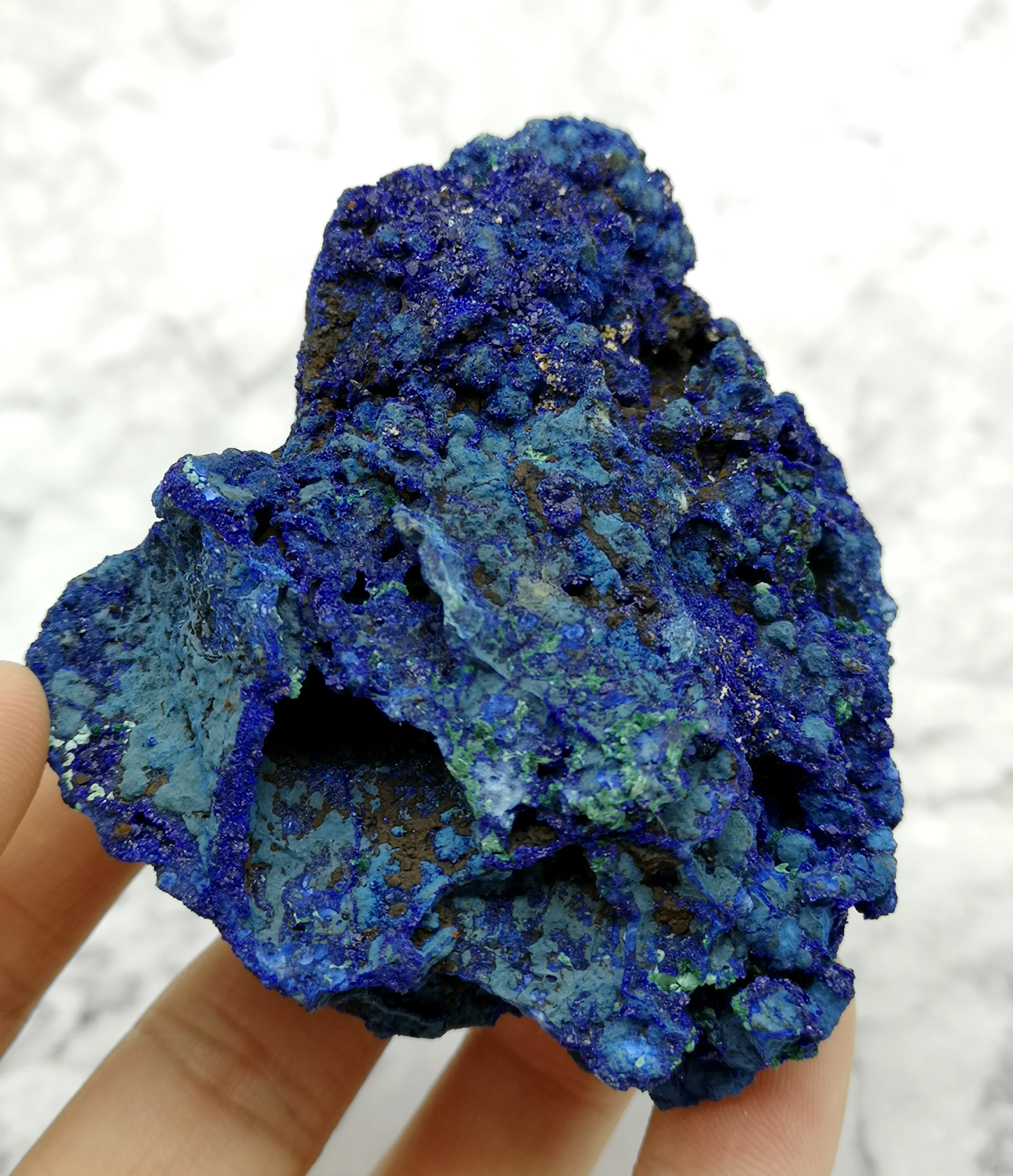 

152g Natural Azurite / malachite symbiotic mineral stone and crystal healing crystals from China