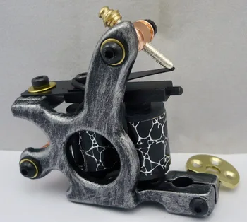

10Pcs/lot Pro Casting Iron Tattoo Machine 10 Wraps coil stainless steel Tattoos Body Art Gun Coil Machine LPC-ITM-7024-18R