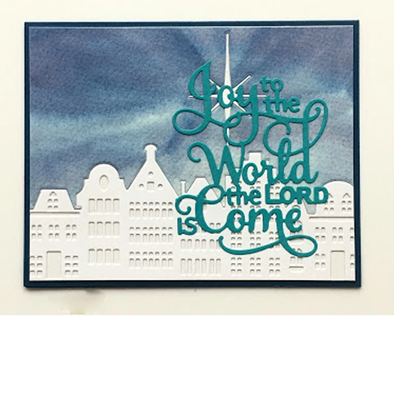 Joy to the World the Lord придут металлические трафареты для пресс-формы DIY Скрапбукинг альбом Новые бумажные карты ремесло тиснение слово