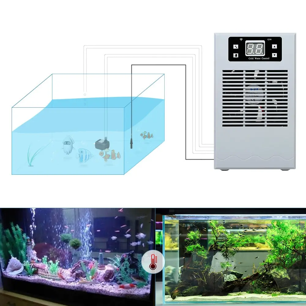 

20L Wireless Control Fish Tank Water Cooling Heating Machine Aquarium Temperature Controller Electronic Water Cooler Thermostat