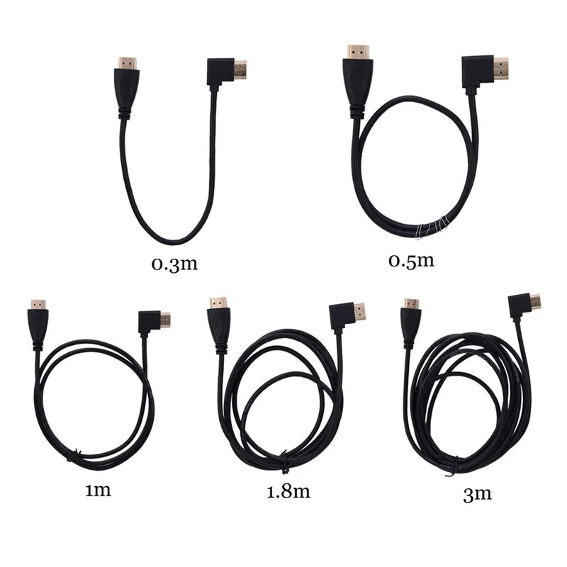 1080P HD HDMI кабель прямой вправо преобразующий Кабель 1 4 3D для DVD ТВ телеприставки