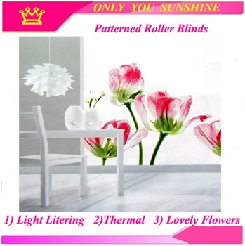 

Free Shipping THERMAL WINDOW LOVELY FLOWER PATTERNED ROLLER BLIND SHADE BLOCK SUN 200CM DROP---MADE TO MEASURE