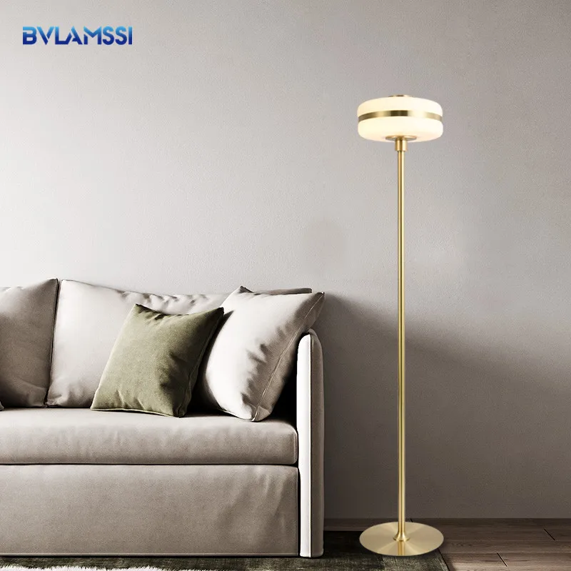 Modern Floor Lamp LED  Copper Standing lamp for Living Room dinning room Bedroom Bedside Lamp lampadaire abajur Light Fixtures