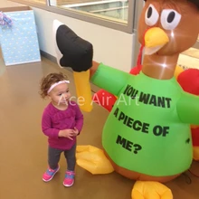 Высокое качество ткань Оксфорд Принять Индивидуальный текст зеленый надувной Индюк