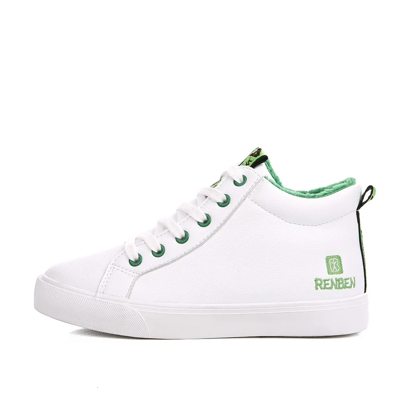 Женские теплые плюшевые ботинки зимние черного и белого цвета 2018|women shoes winter