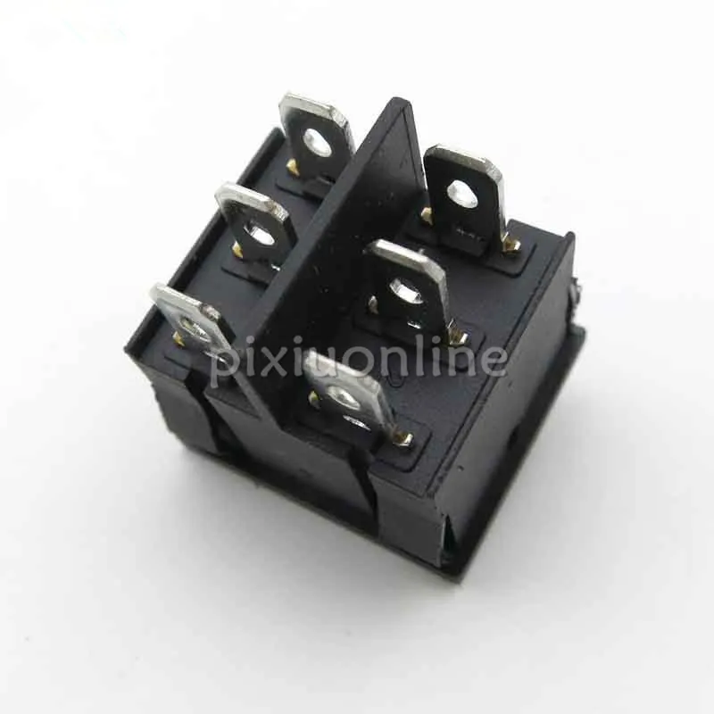 

J103b Double Rocker Switch with 6 Foot Black Plastic Material for DIY Model and Circuit Make Free Shipping Russia USA