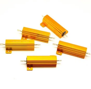 

RX24 50W Watt Power Metal Shell Aluminium Gold Resistor RX24 50W 1.2R 1.5R 1.8R 2.2R 2.4R 2.5R 3.3R 4.7R 5.6R 6.2R 6.8R 8.2R