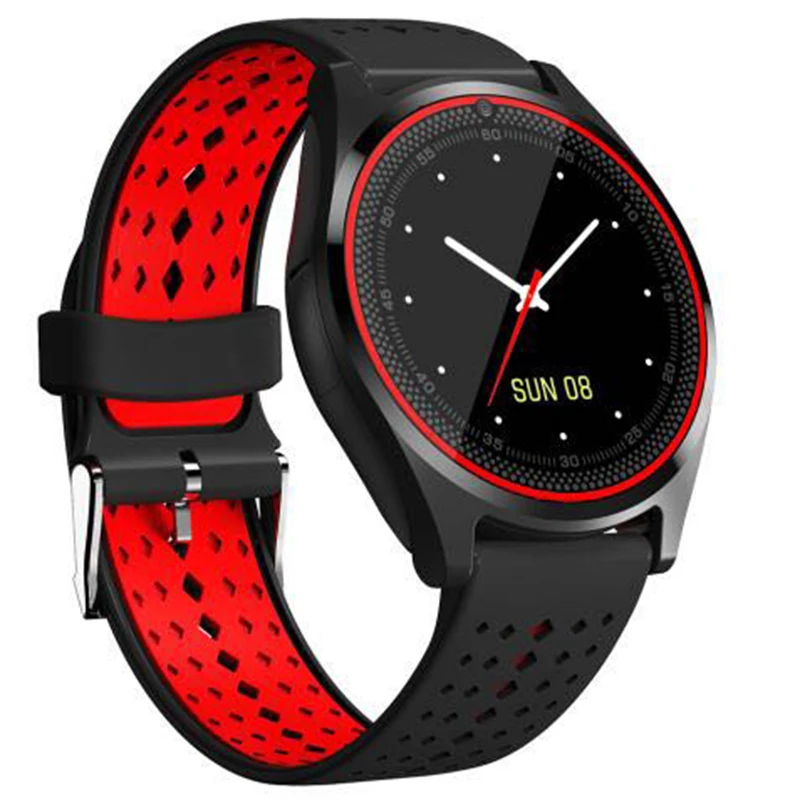 

V9 Smart Watch with Camera Bluetooth Smartwatch SIM Card Wristwatch for Android Phone Wearable Devices pk dz09 A1