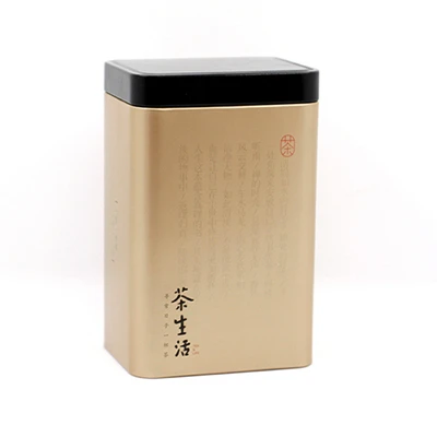 Xin Jia Yi высококачественные Серебрянные золотые глянцевые цветные декоративные игральные карты пользовательский дизайн Оловянная коробка Роскошный банка для чая коробка - Цвет: Золотой