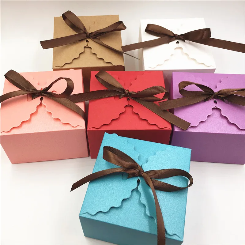 

Подарочные коробки из бумаги 9x9x6 см, 20 шт./24 шт./50 шт., кофейная лента, мыло ручной работы/подарочная упаковка, Крафтовая коробка для конфет, бумажные коробки для хранения бумажных коробок