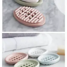 Тарелка для мыла Ванная комната душ хранения плиты Стенд Контейнер Для Посуды Лоток Горячее предложение одноцветное цвет мочалка и мыльницы 2 в 1