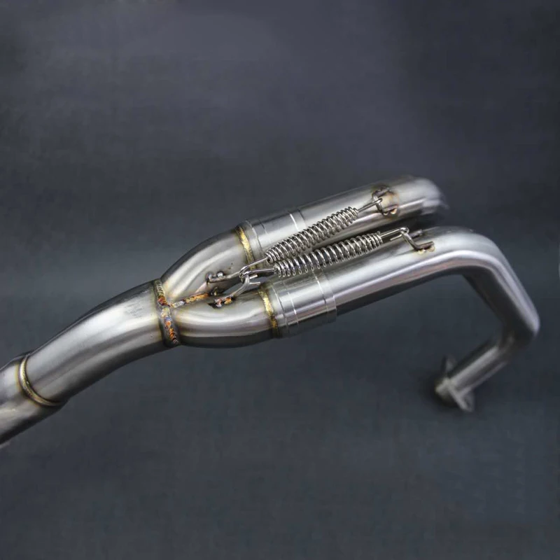 For Yamaha MT-03 YZF R3 R25 2014 2015 2016 Motorcycle Exhaust Muffler Mid Pipe Full System Stainless Steel 2 Colors for Option (3)