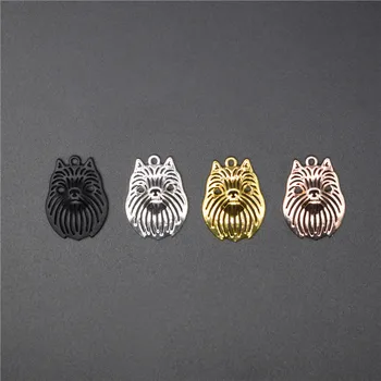 

4 Colors New Hollow Brussels Griffon Pendants Without Chain