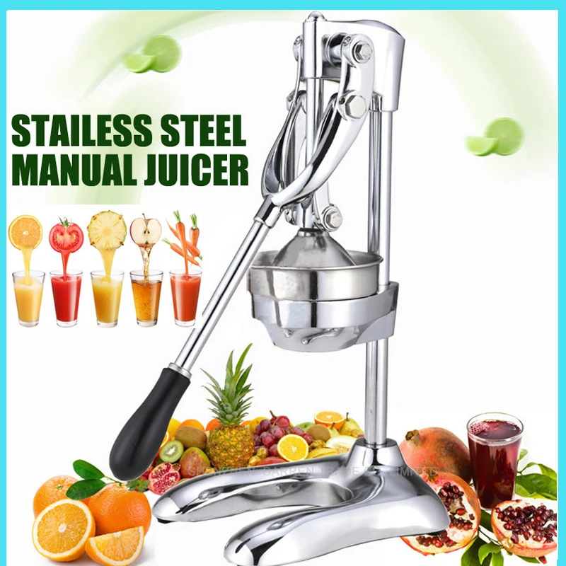 Home & commercial Fruits Squeezer Manual Juicer Machine stainless steel juicer juice squeezer