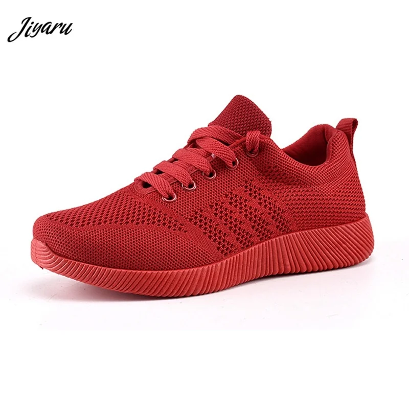 

Hot Sale Knitted Vulcanized Shoes Women Platform Sneakers Mesh Walking Footwear Leisure Sneakers for Girls Off White Shoes