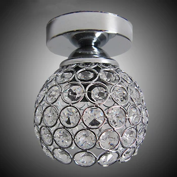 

K9 Crystal Ceiling Lights Aisle Lamp Corridor Entrance Light Hallway Balcony Lighting Stair Lamp Base LED Bulb for Home Decor