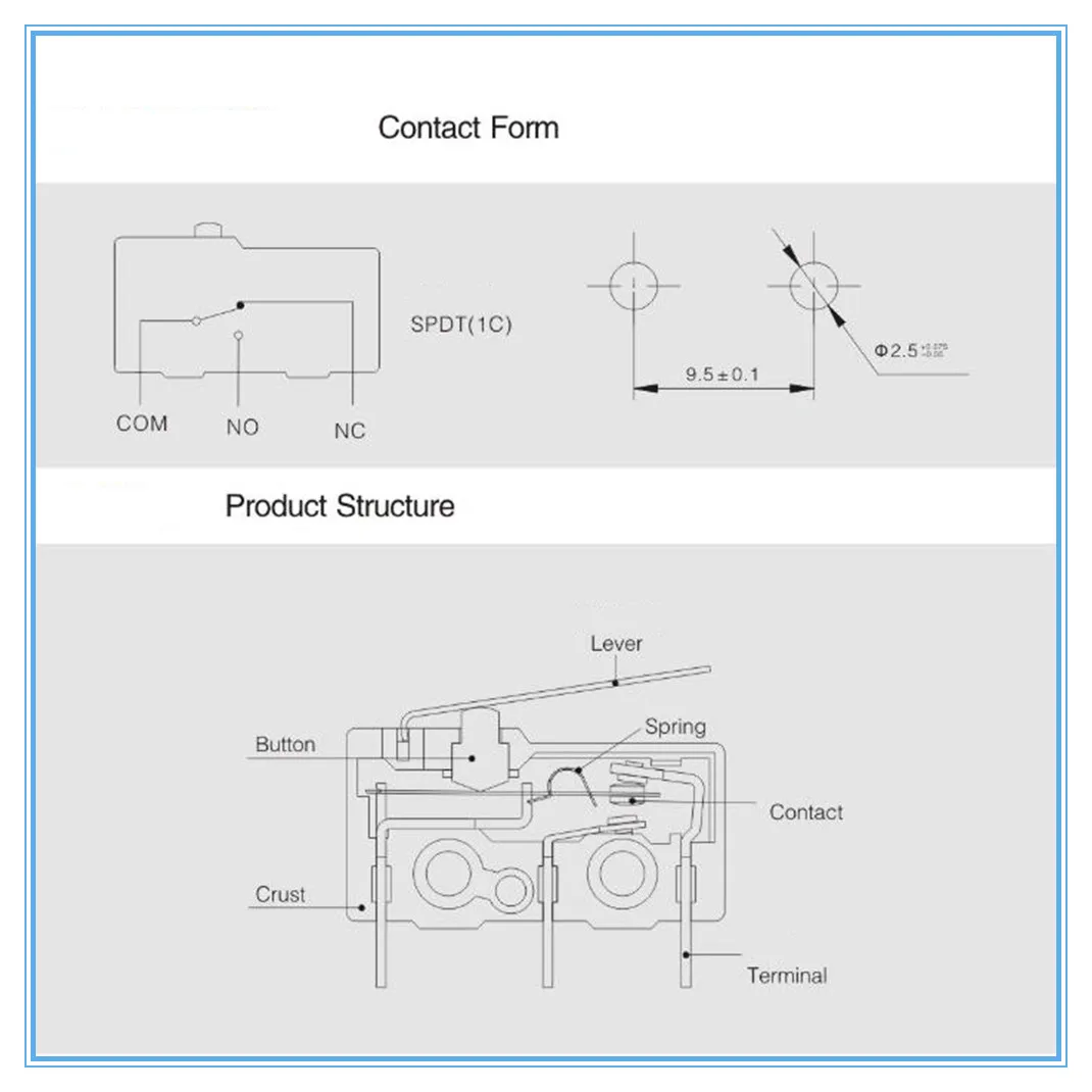 10 шт. 5A125 250 В мини микро концевой переключатель рычаг SPDT оснастка действие Лот