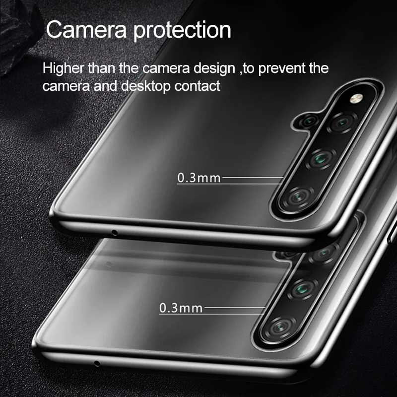 Прозрачный силиконовый чехол для Honor 20 с 3D лазерным покрытием мягкая задняя