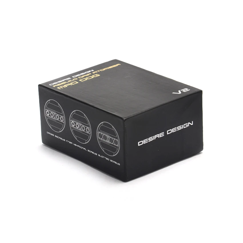 Оригинальный желание Mad Dog RDA V2 распылитель с боковыми воздуха ввиду Dripper ecigarette