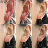 ROMAD 925 Sterling Silver Earrings For Women/Men Small Hoop Earrings Ear Bone aros Tiny Ear Nose Ring Girl aretes ear hoops R5 ► Photo 2/6