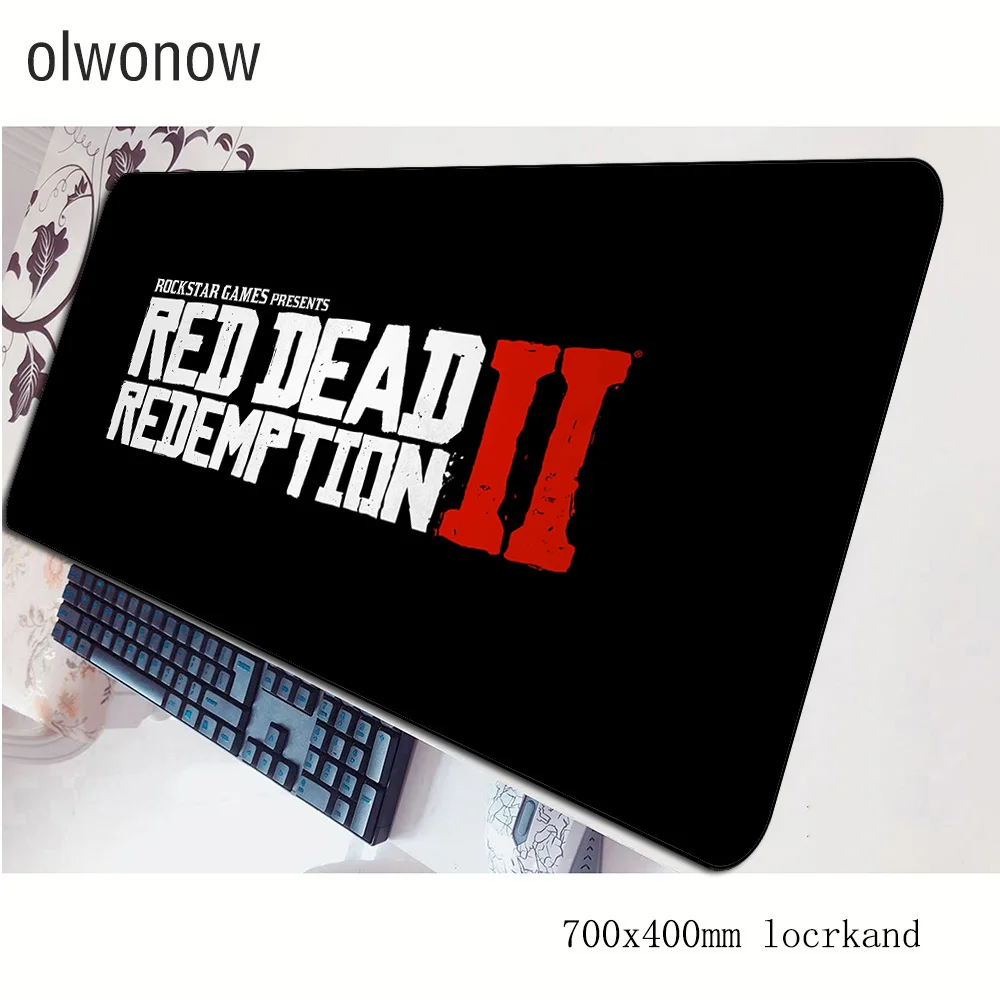 Красные изображения из фильма «red Dead Redemption» 2 коврик для мыши 700x400x3 мм игровой коврик для геймера самая дешевая компьютерная клавиатура со встроенной мышью высококачественные игровые коврики