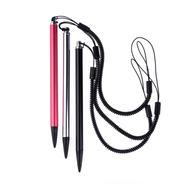 Metal Resistive Touch Screen Stylus Pen with Spring Rope For POS PDA Navigator Metal Resistive Touch Screen Stylus Pen with Spring Rope For POS PDA Navigator
