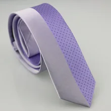 Yibei Coachella Галстуки Сирень галстук половина правды в полоску пледы шеи Галстуки тощие corbatas Седа жаккардовые из микрофибры Для мужчин подарок