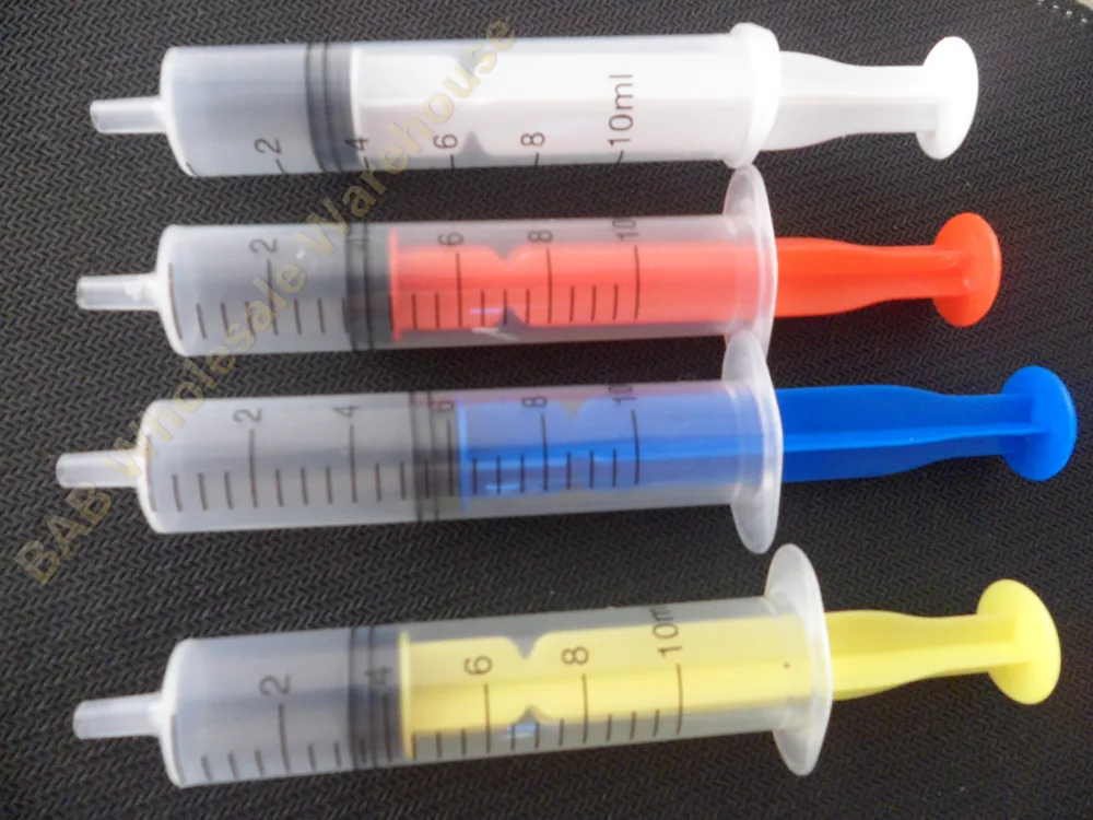 

4 colour x 10ml Luer lock Industrial dispensing Syringes(glue syringe/sealant epoxy syringe/liquid dispenser)