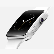 Geben DHL Neue Ankunft Top Smart Uhr X6 Smartwatch Unterstützung SIM TF karte Bluetooth WAP GPRS SMS MP3 MP4 USB Für iPhone Und Android