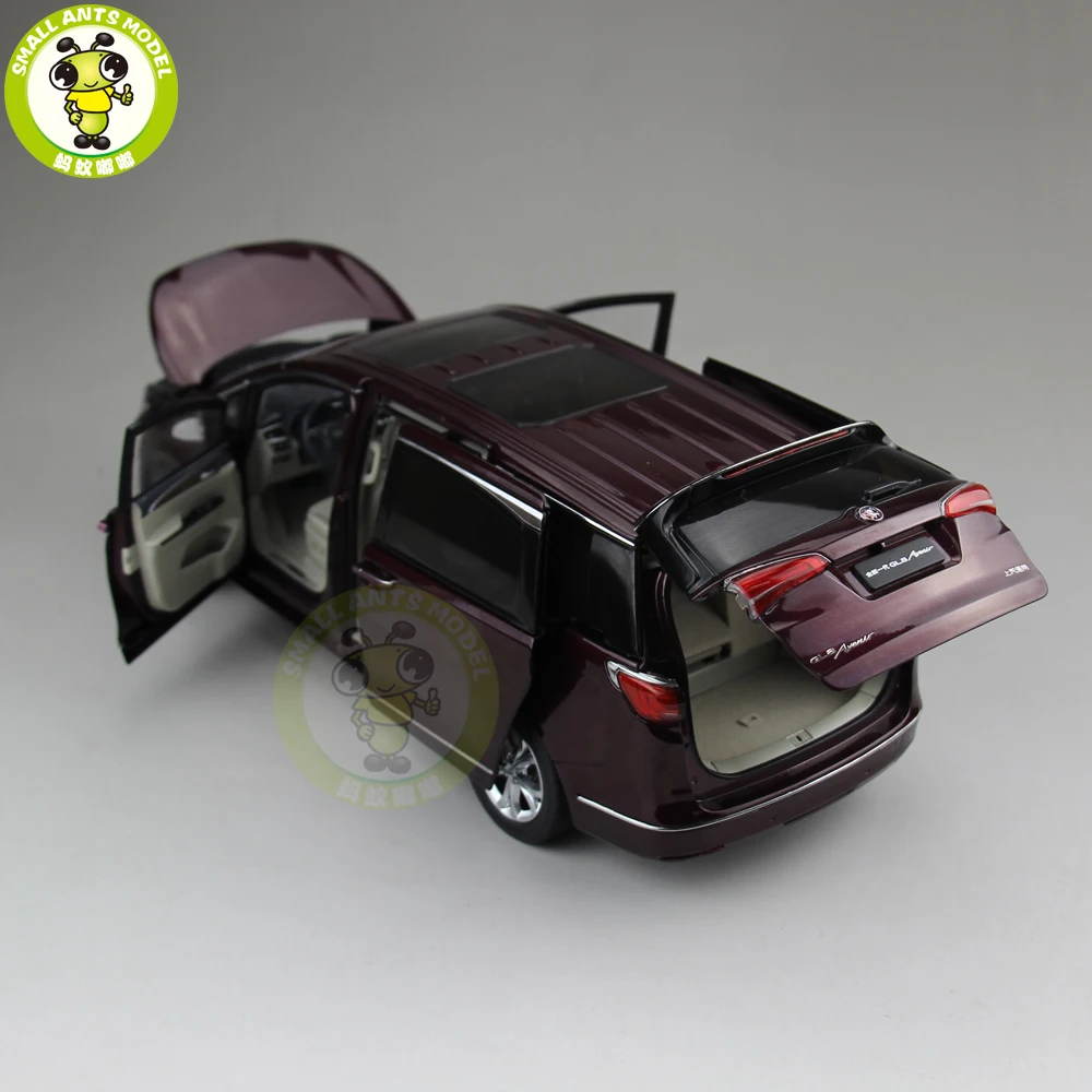 1/18 GMC Buick GL8 MPV бизнес автомобиль литья под давлением MPV модель игрушки для подарков коллекция хобби