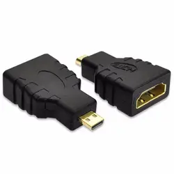 10 шт./лот Позолоченный Micro HDMI D штекер к Mini HDMI Женский адаптер вывод HDMI