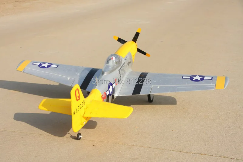 Rc самолет P51 Mustang epo-1200mm RTF электрическая выдвижная Шасси