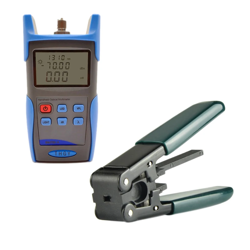 

Optical Fiber Power Meter 30Mw Visual Fc-6C Cleaver One Click Cleaner Strippers