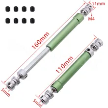 2pcs 110mm to 160mm Duty Metal Drive Shaft CVD For font b RC b font 1
