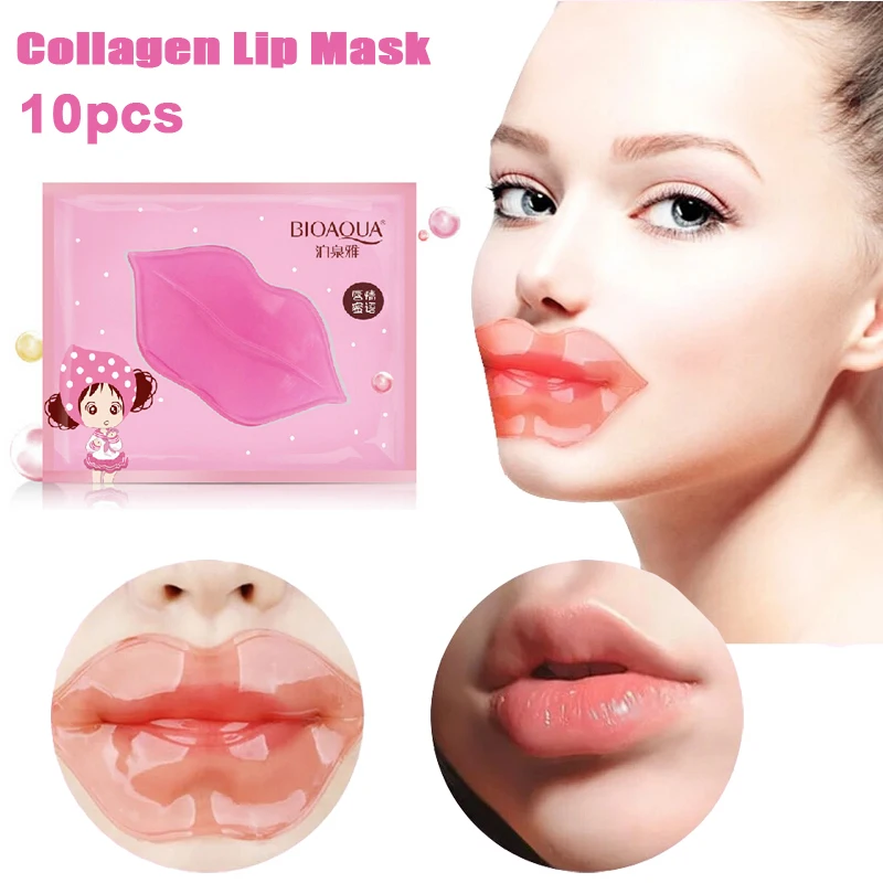 

Quality Upgrade Gel Lip Mask Deep Moisturizing Hydrating Crystal Collagen lip Mask Lip Patches 5PCS