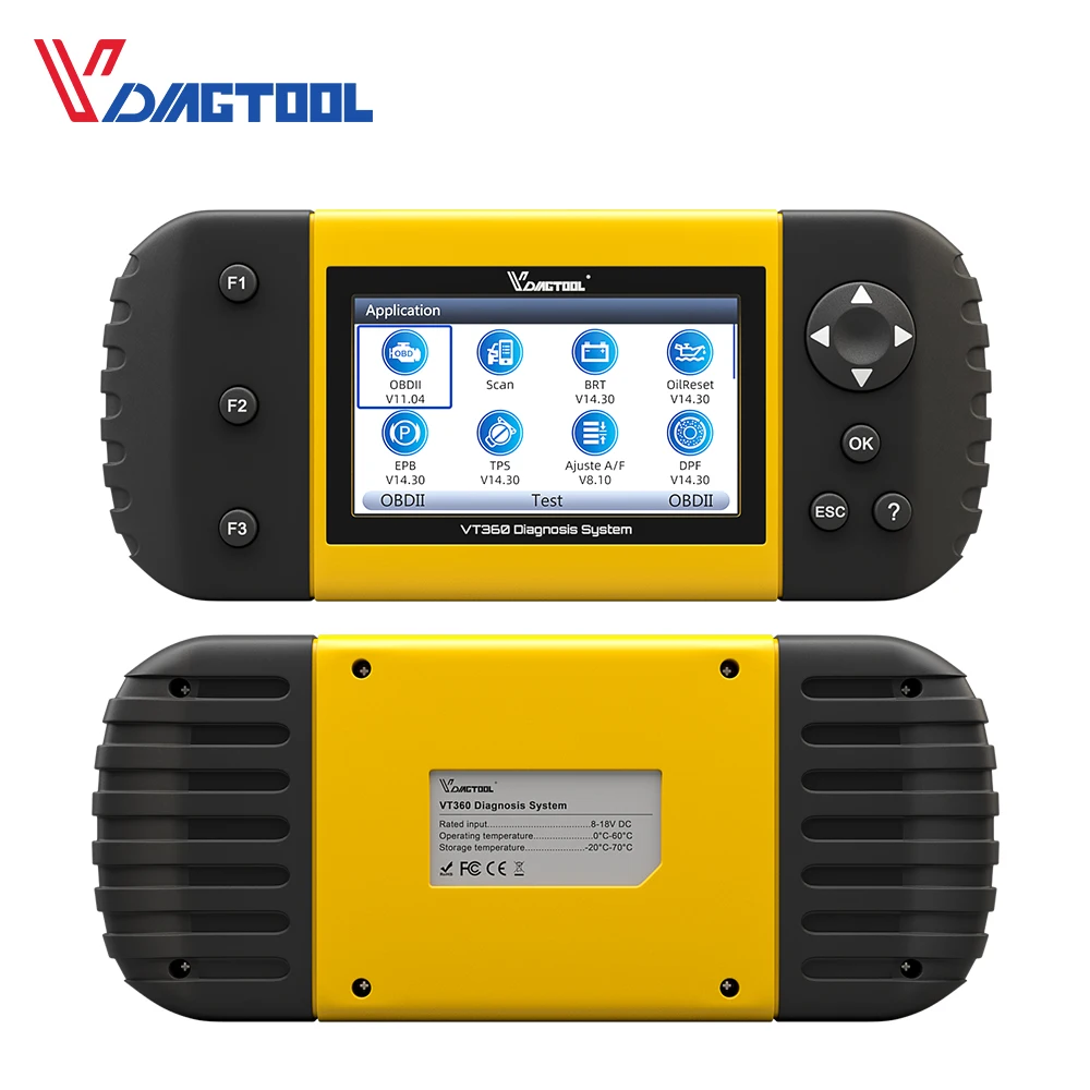 VDIAGTOOL VT360 OBD2 сканер автомобильный диагностический инструмент ключевой программист со специальными функциями онлайн обновление бесплатно