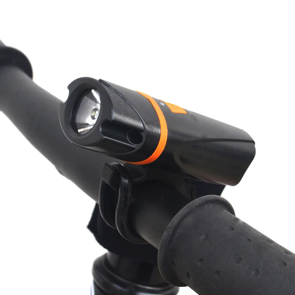 

Bike Light Mini Torch Bicycle Disco Handle Bar Double Flash Cycling Seatpost Rotation USB Battery Display Waterproof 3 LED