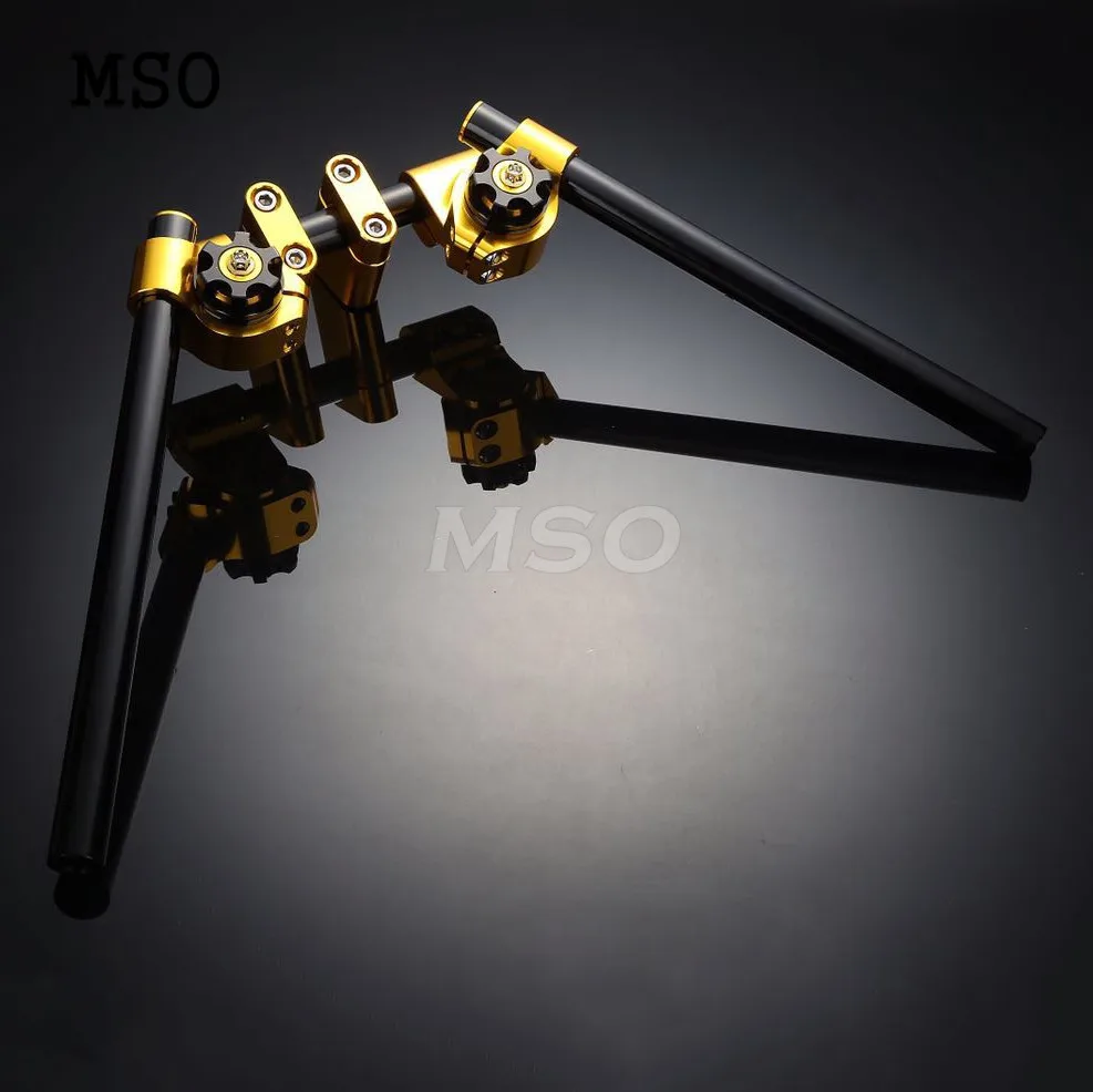 

Motorcycle Adjustable Steering Handle Bar Handlebar Grip Clip For Kawasaki z125 15-16 2015 2016 benelli bn300 bn600 tmax
